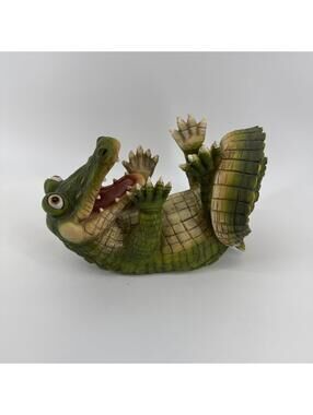 Alligator Single Bottle Wine Liquor Polyresin Holder, home kitchen decor #TM225
